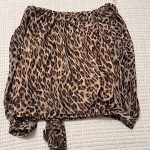 USED - Animal Print Ladies Blouse
